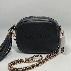 Valentino Mario Leather Crossbody Bag